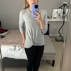 Basic 3/4 Grey long sleeve top